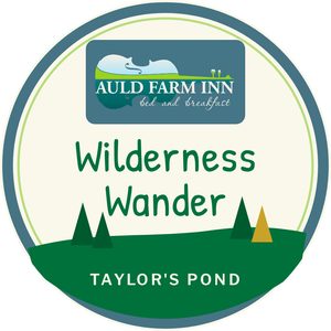 Guided fall walk at Taylor’s Pond near Baddeck, Nova Scotia